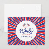 Stralend Patriottisch Jubileum Briefkaart (Voorkant / Achterkant)