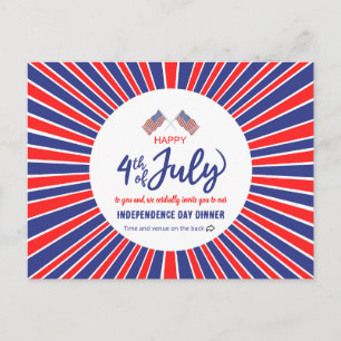 Stralend Patriottisch Jubileum Uitnodiging Briefkaart