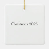 Stralend rendier: een kleurrijke kerst keramisch ornament (Achterkant)