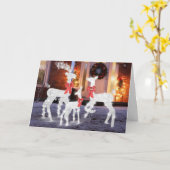 **STRALEND RENDIER MET COOLE KERSTGEEST** KAART (Gele Bloem)