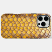 Stralend reptiel: Gele slangenhuid Case-Mate iPhone Case (Achterkant (horizontaal))