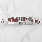 Stralend rood Abstract patroon Kurkentrekker (Voorkant)