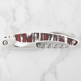 Stralend rood Abstract patroon Kurkentrekker