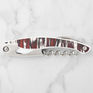 Stralend rood Abstract patroon Kurkentrekker