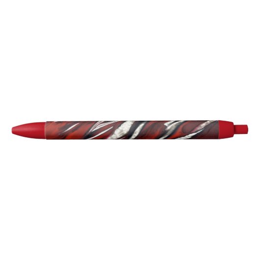 Stralend rood zwarte inkt pen (Voorkant)