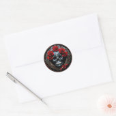 Stralend Roos Sugar Skull Stickers Dag van de Dode (Envelop)
