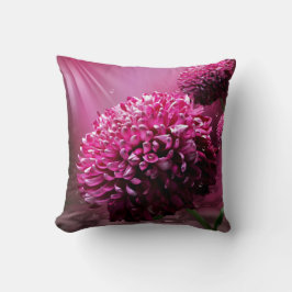 Stralend Roze Chrysanthemum Bloem Kussen