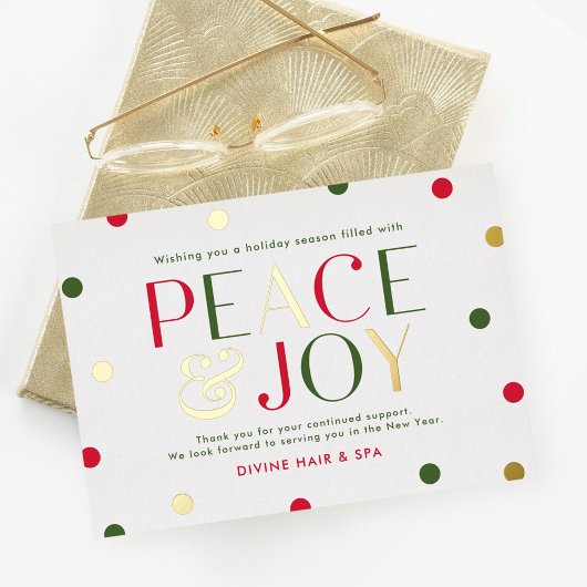 Stralend Seizoen FOLIE Zakelijke Vakantie Kaart