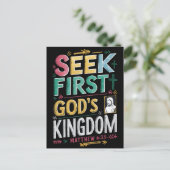 Stralend streven naar God: zoek eerste godenkonink Briefkaart (Staand voorkant)