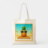 "Stralend Tropisch Plezier" Tote Bag (Achterkant)