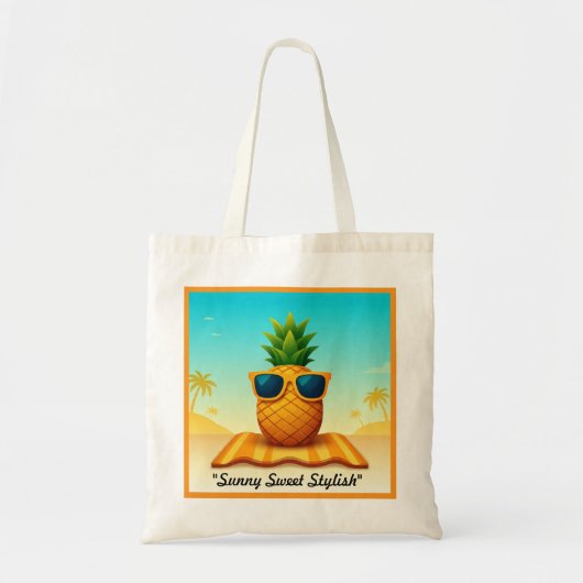 "Stralend Tropisch Plezier" Tote Bag (Voorkant)