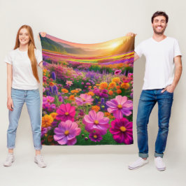 Stralend Veld Fleece Deken