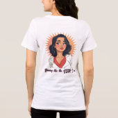 Stralend vertrouwen - vet en mooi Tri-Blend shirt (Achterkant)