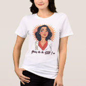 Stralend vertrouwen - vet en mooi Tri-Blend shirt (Voorkant)