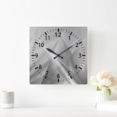 Stralend Zilver Modernistische Muur Klok (Huis)