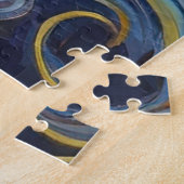 Stralend zonnemozaïek Levendig Celestial Legpuzzel (Zijkant)