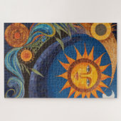 Stralend zonnemozaïek Levendig Celestial Legpuzzel (Horizontaal)