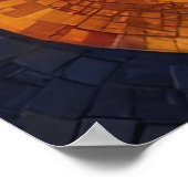 Stralend zonnemozaïek Levendig Celestial Poster (Hoek)