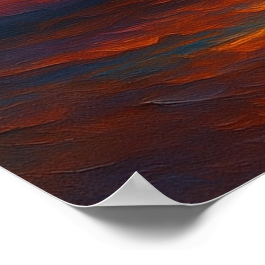 Stralende Abstracte Drift Poster (Hoek)