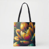 Stralende Abstracte tulpenbloei Tote Bag (Voorkant)