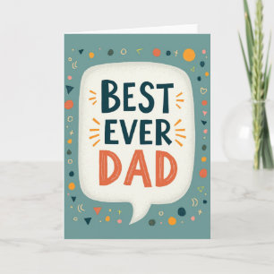 Stralende Beste Papa Ooit Kaart