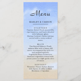 Stralende Blauwe Hemel Zomer Strand Wedding Menu
