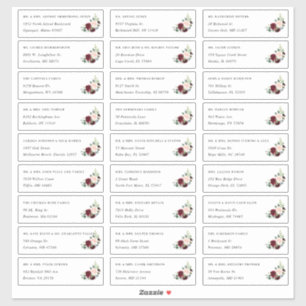 Stralende bloei   Individuele gast Adresetiketten Sticker