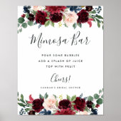 Stralende Bloei Mimosa Bar Bord Poster (Voorkant)