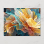 Stralende bloei van etherische bloemblaadjes in he briefkaart (Voorkant)