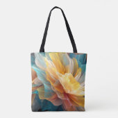 Stralende bloei van etherische bloemblaadjes in he tote bag (Achterkant)