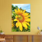 Stralende bloei verhelderend mijn dag 🌻 canvas afdruk (Insitu (Woonkamer))