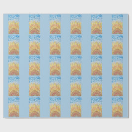 Stralende Bloei Zonnebloem Cadeaupapier