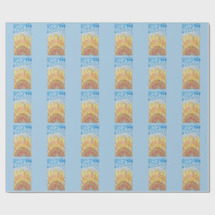 Stralende Bloei Zonnebloem Cadeaupapier