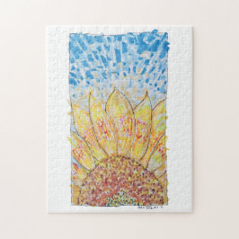 Stralende Bloei Zonnebloem Legpuzzel