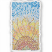Stralende Bloei Zonnebloem Sticker (Voorkant)