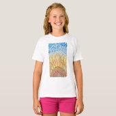 Stralende Bloei Zonnebloem T-shirt (Voorkant volledig)