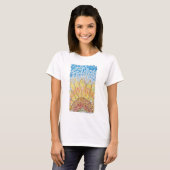 Stralende Bloei Zonnebloem T-shirt (Voorkant volledig)