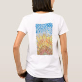 Stralende Bloei Zonnebloem T-shirt (Achterkant)
