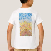 Stralende Bloei Zonnebloem T-shirt (Achterkant)
