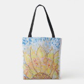 Stralende Bloei Zonnebloem Tote Bag (Achterkant)