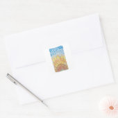 Stralende Bloei Zonnebloem Vierkante Sticker (Envelop)
