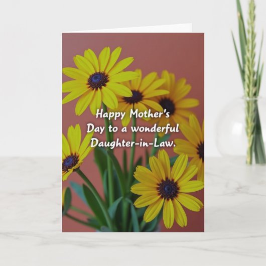 Stralende Bloem Moederkaart Kaart (Voorkant)