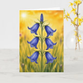Stralende Bloemblad Serie – BlueBell Kaart (Gele Bloem)