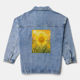 Stralende Bloemblad Serie – Boterbloem Denim Jacket