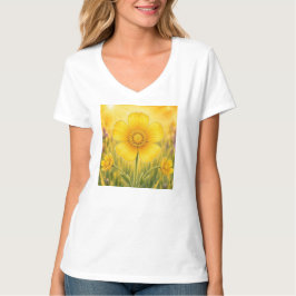 Stralende Bloemblad Serie – Boterbloem T-shirt