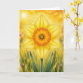 Stralende Bloemblad Serie – Narcis Kaart (Gele Bloem)