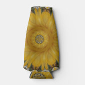 Stralende Bloemen: Gouden Zonnebloem: Eco Chic Des Flesjeskoeler (Voorkant)