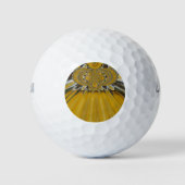 Stralende Bloemen: Gouden Zonnebloem: Eco Chic Des Golfballen (Voorkant)