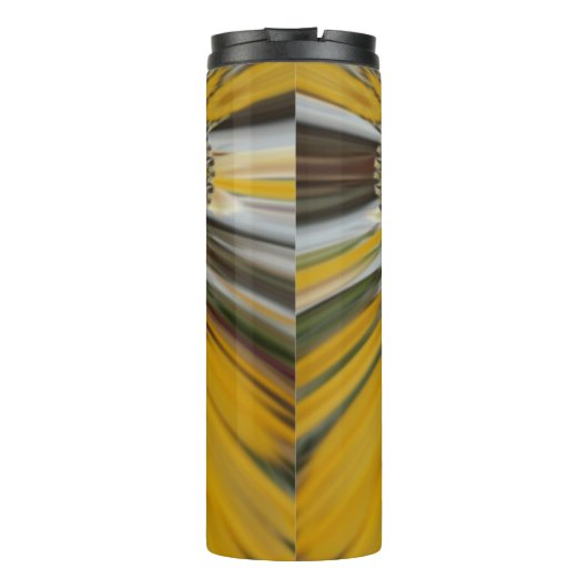 Stralende Bloemen: Gouden Zonnebloem: Eco Chic Des Thermosbeker (Achterkant)