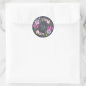 Stralende bloemen gunst Sticker (Tas)